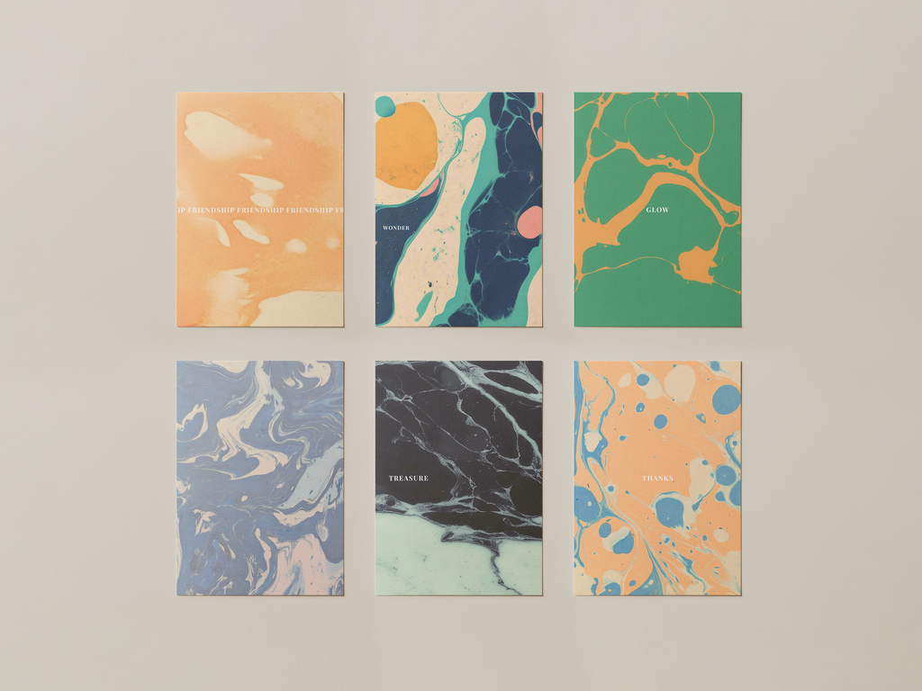 48 marble greeting cards